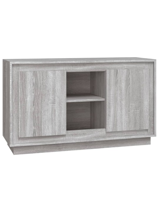 Kumode, pelēka ozolkoka, 102x35x60 cm, inženierijas koks