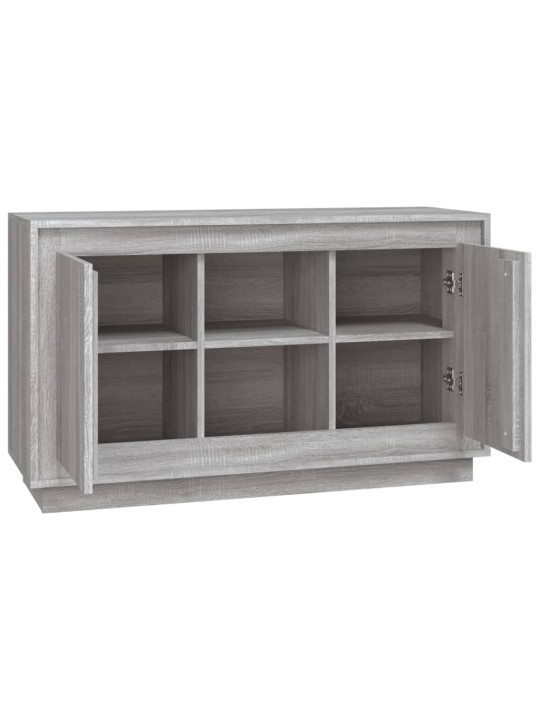 Kumode, pelēka ozolkoka, 102x35x60 cm, inženierijas koks