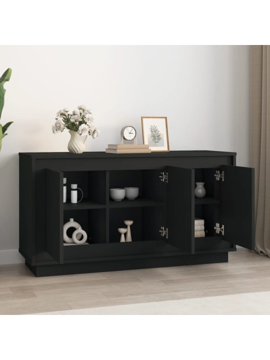 Kumode, 102x35x55 cm, inženierijas koks, melna