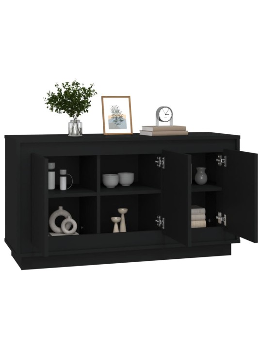 Kumode, 102x35x55 cm, inženierijas koks, melna