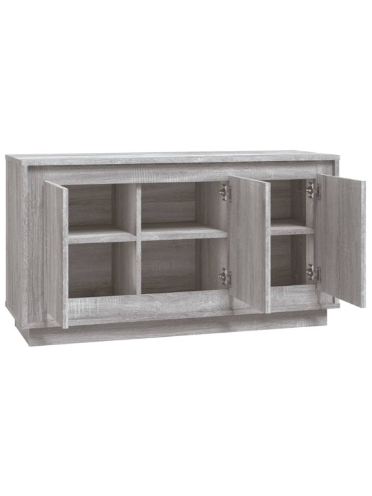 Kumode, pelēka ozolkoka, 102x35x55 cm, inženierijas koks
