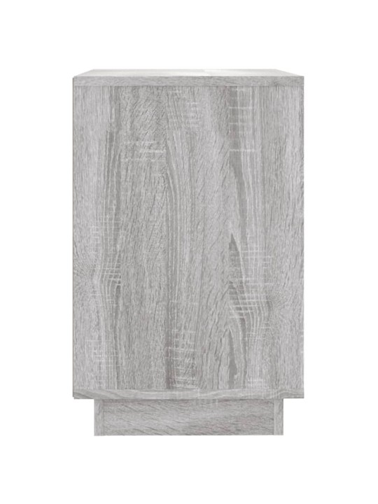Kumode, pelēka ozolkoka, 102x35x55 cm, inženierijas koks
