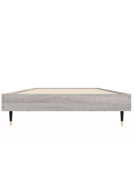 Gultas rāmis, pelēka ozolkoka, 75x190 cm, inženierijas koks