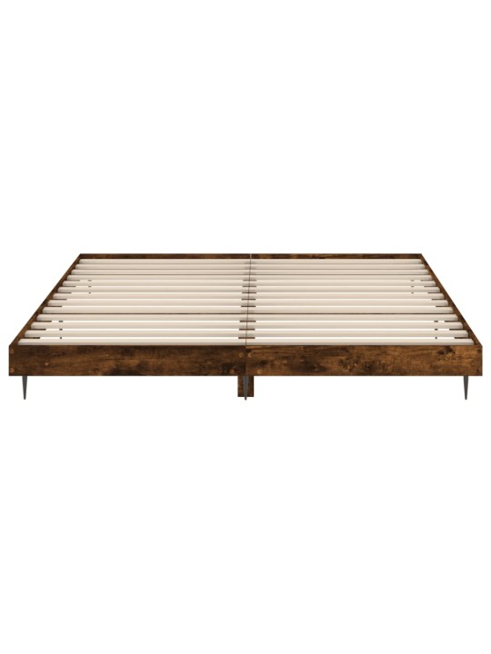 Gultas rāmis, ozolkoka krāsā, 200x200 cm, inženierijas koks