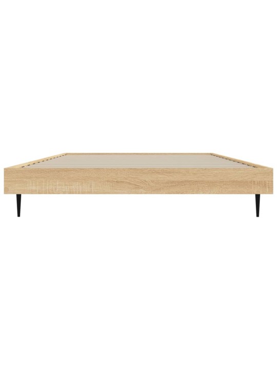 Gultas rāmis, ozolkoka krāsā, 90x200 cm, inženierijas koks