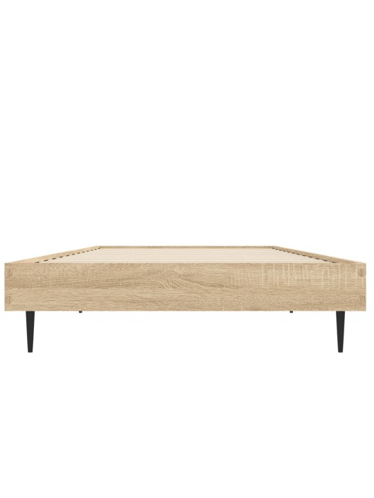 Gultas rāmis, ozolkoka krāsā, 75x190 cm, inženierijas koks