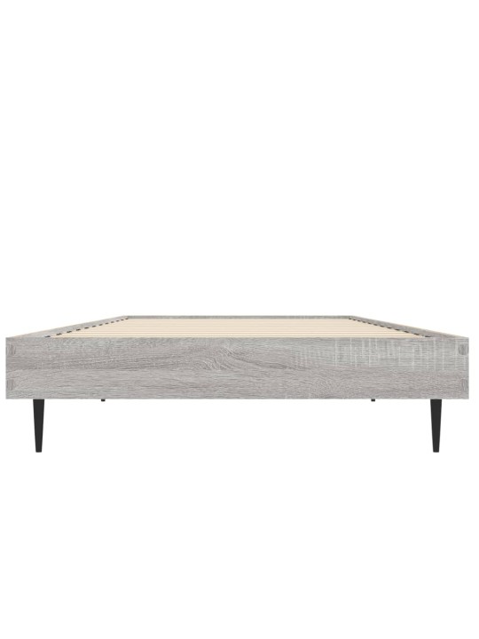 Gultas rāmis, pelēka ozolkoka, 75x190 cm, inženierijas koks