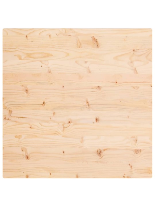 Galda virsma, 90x90x2,5 cm, priedes masīvkoks, kvadrāta forma