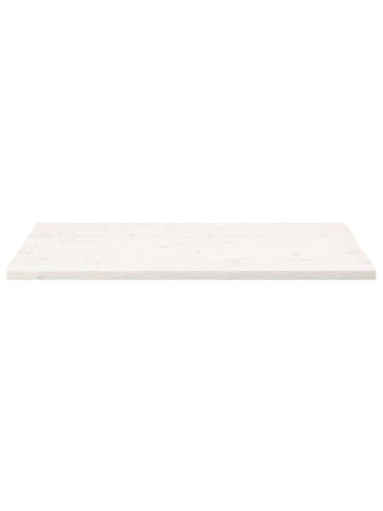 Galda virsma, balta, 100x60x2,5 cm, priedes masīvkoks