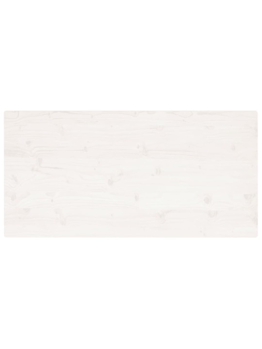 Galda virsma, balta, 110x60x2,5 cm, priedes masīvkoks