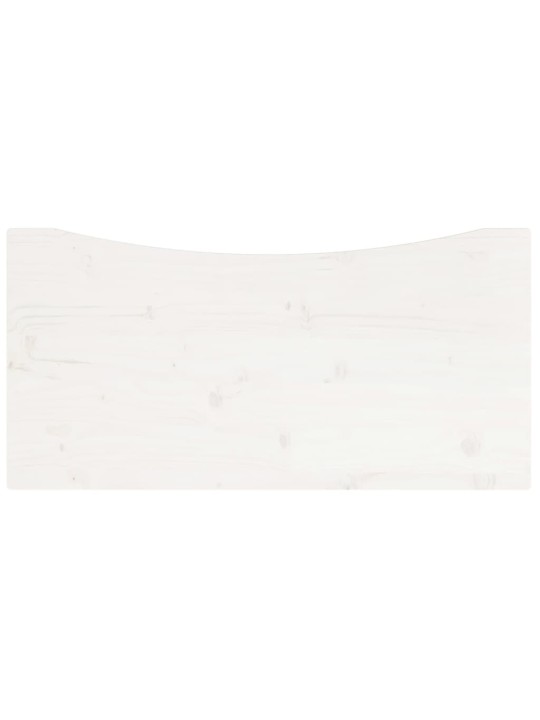 Rakstāmgalda virsma, balts, 80x40x2,5 cm, priedes masīvkoks