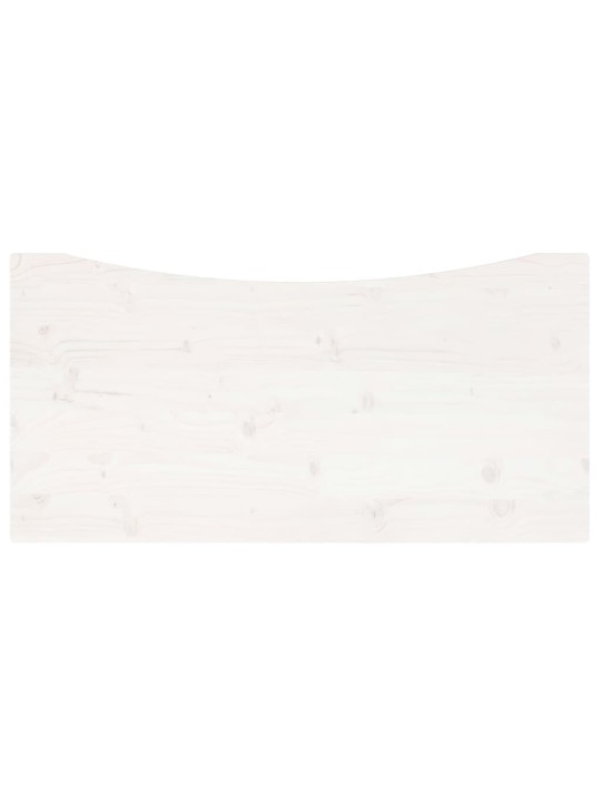 Rakstāmgalda virsma, balta, 100x50x2,5 cm, priedes masīvkoks