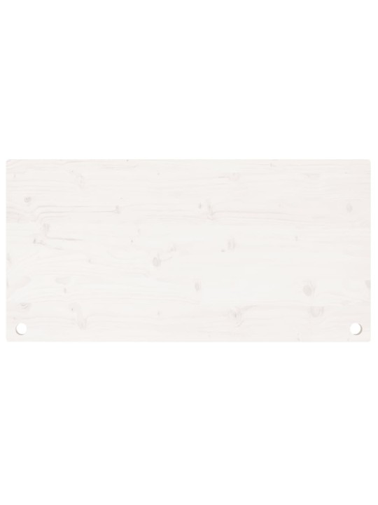 Rakstāmgalda virsma, balta, 110x60x2,5 cm, priedes masīvkoks