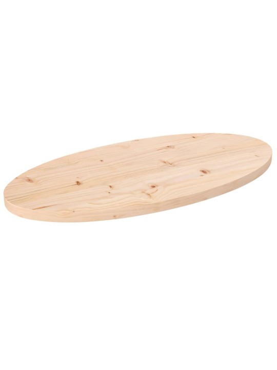 Galda virsma, 60x30x2,5 cm, priedes masīvkoks, ovāla