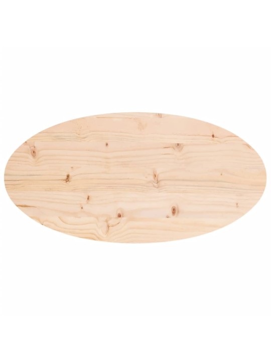 Galda virsma, 60x30x2,5 cm, priedes masīvkoks, ovāla