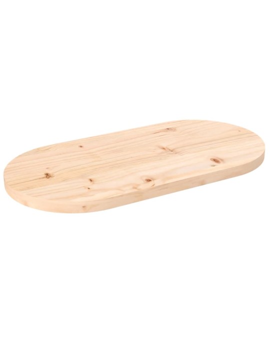 Galda virsma, 60x30x2,5 cm, priedes masīvkoks, ovāla