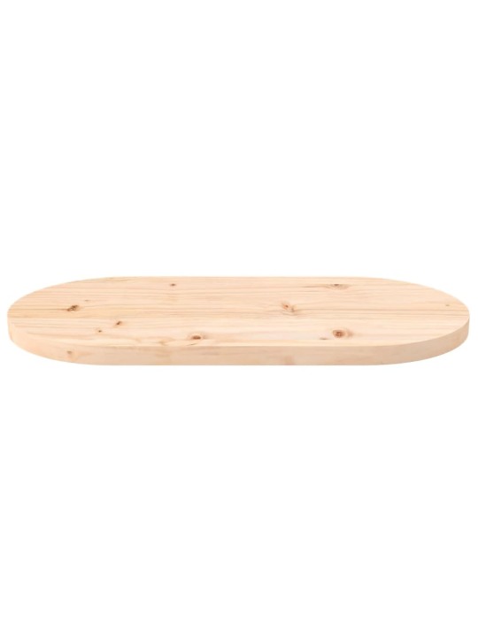 Galda virsma, 60x30x2,5 cm, priedes masīvkoks, ovāla