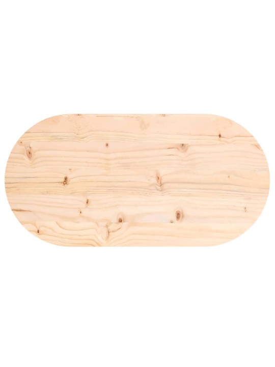 Galda virsma, 60x30x2,5 cm, priedes masīvkoks, ovāla