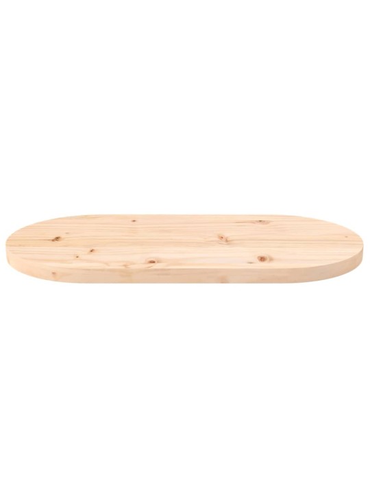 Galda virsma, 70x35x2,5 cm, priedes masīvkoks, ovāla