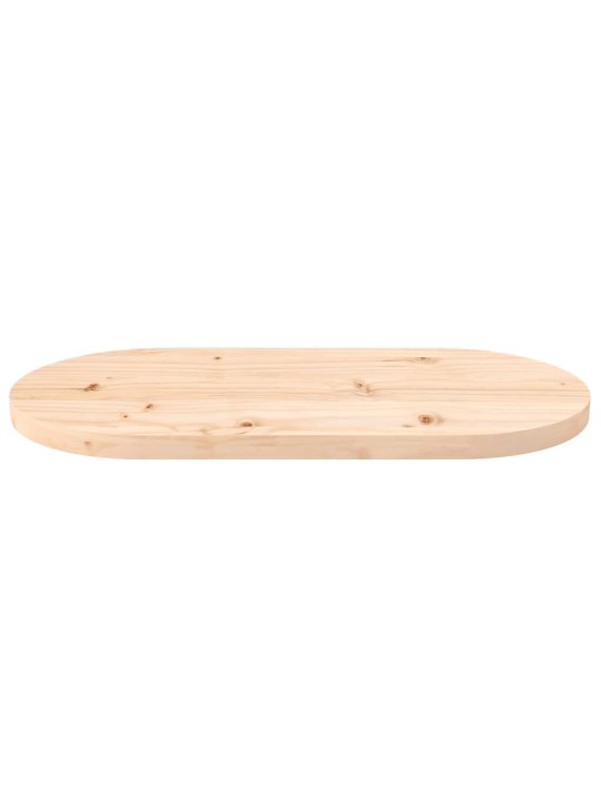 Galda virsma, 80x40x2,5 cm, priedes masīvkoks, ovāla