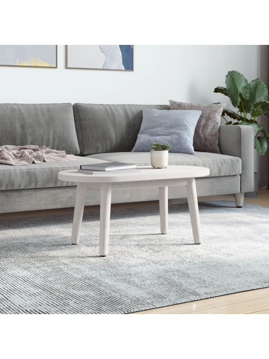 Galda virsma, balta, 80x40x2,5 cm, priedes masīvkoks, ovāla