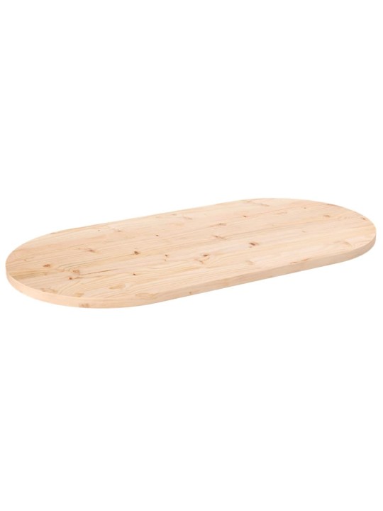 Galda virsma, 100x50x2,5 cm, priedes masīvkoks, ovāla