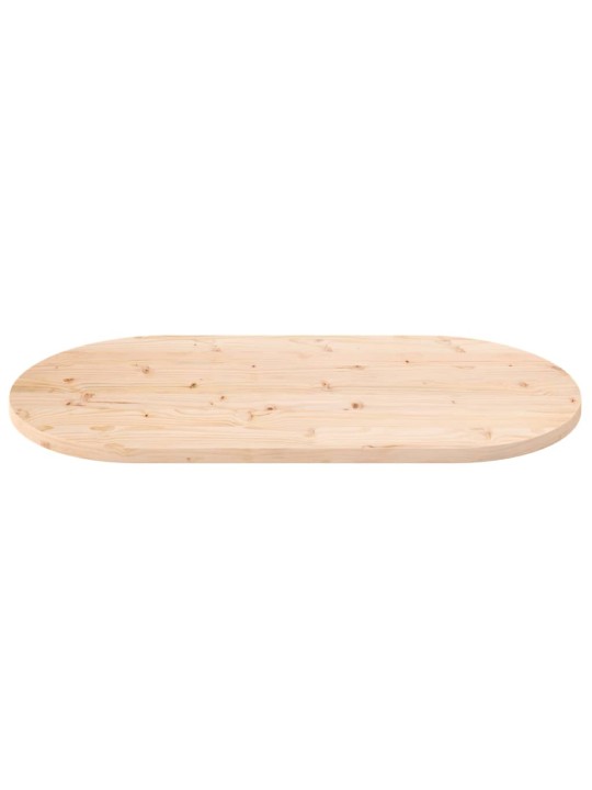 Galda virsma, 100x50x2,5 cm, priedes masīvkoks, ovāla