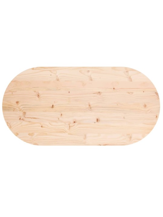 Galda virsma, 110x55x2,5 cm, priedes masīvkoks, ovāla