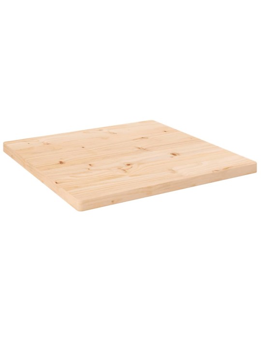 Galda virsma, 50x50x2,5 cm, priedes masīvkoks, kvadrāta forma