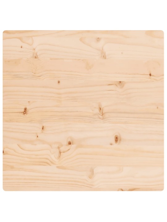 Galda virsma, 50x50x2,5 cm, priedes masīvkoks, kvadrāta forma