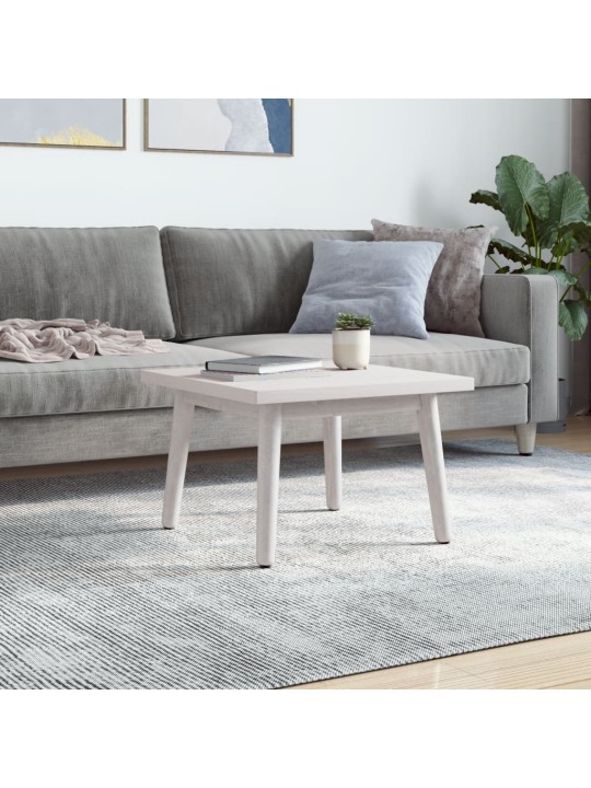 Galda virsma, balta, 50x50x2,5 cm, priedes masīvkoks, kvadrāta