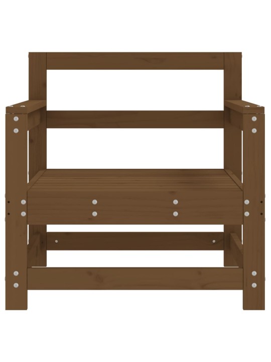 Dārza krēsli, 2 gab., medus brūni, priedes masīvkoks