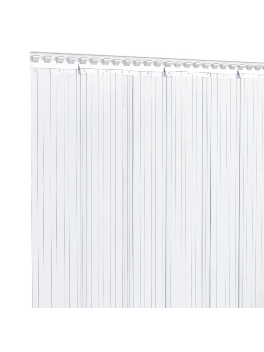 Durvju aizkars, caurspīdīgs, 300 mm x 2,6 mm, 10 m, pvc