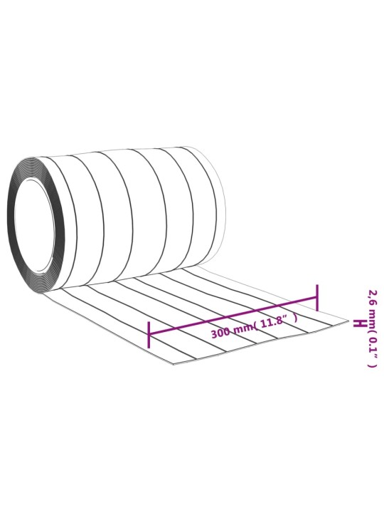 Durvju aizkars, caurspīdīgs, 300 mm x 2,6 mm, 10 m, pvc