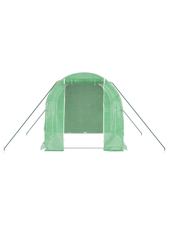Siltumnīca ar tērauda rāmi, zaļa, 4 m², 2x2x2 m