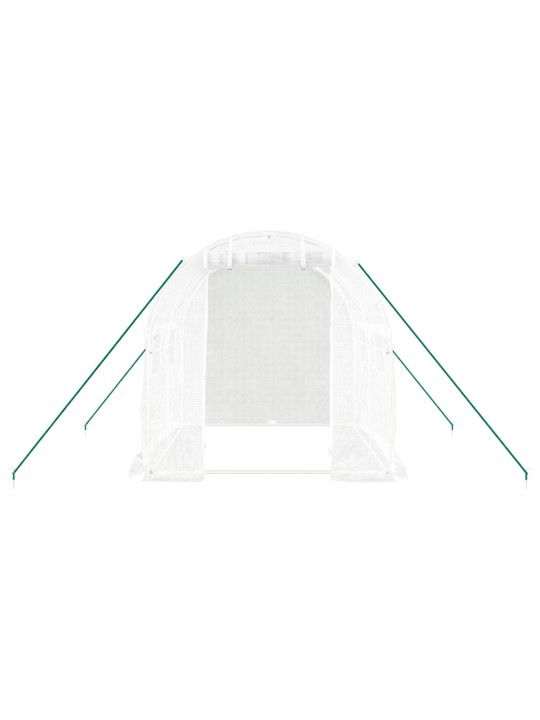 Siltumnīca ar tērauda rāmi, balta, 4 m², 2x2x2 m