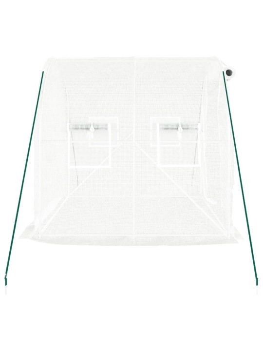 Siltumnīca ar tērauda rāmi, balta, 4 m², 2x2x2 m