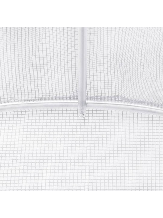 Siltumnīca ar tērauda rāmi, balta, 4 m², 2x2x2 m