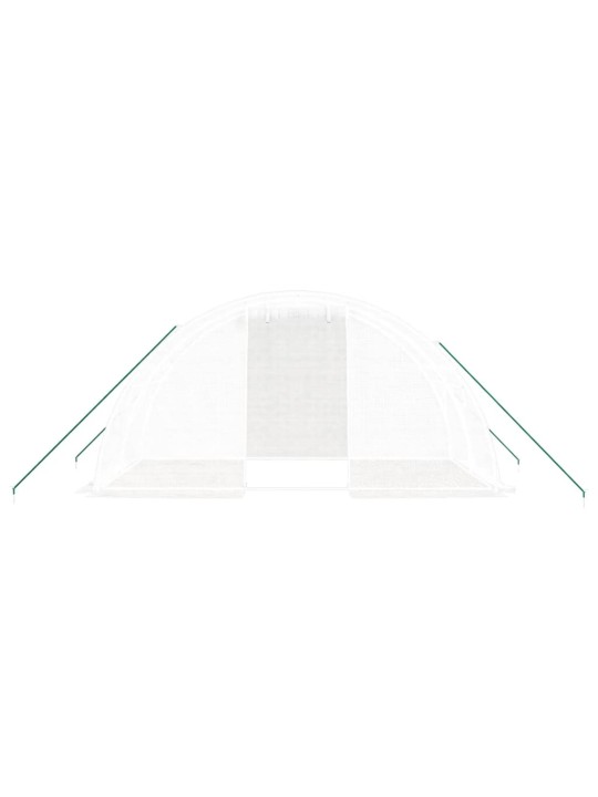 Siltumnīca ar tērauda rāmi, balta, 8 m², 4x2x2 m