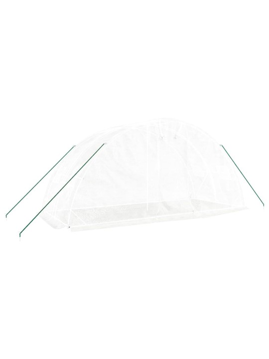 Siltumnīca ar tērauda rāmi, balta, 10 m² 5x2x2,3 m