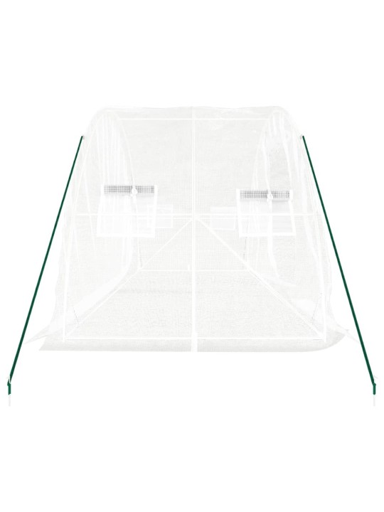 Siltumnīca ar tērauda rāmi, balta, 10 m² 5x2x2,3 m