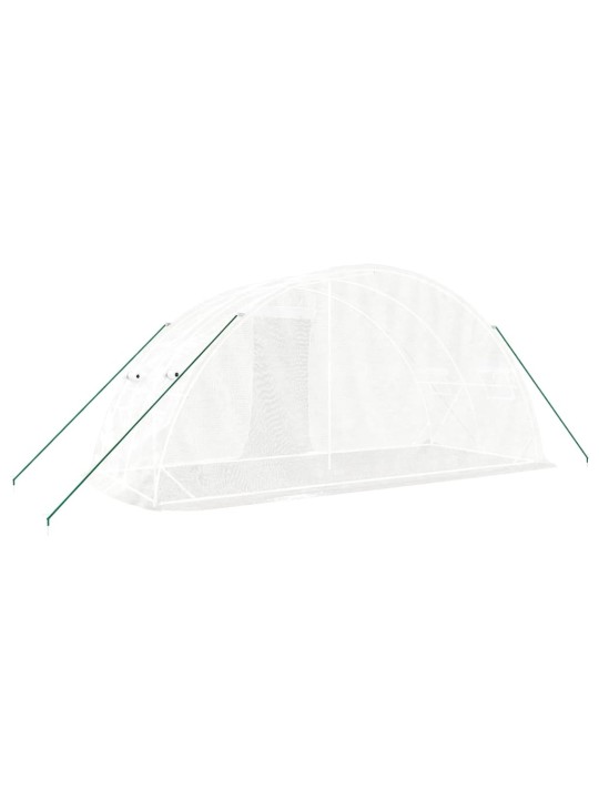 Siltumnīca ar tērauda rāmi, balta, 10 m² 5x2x2,3 m