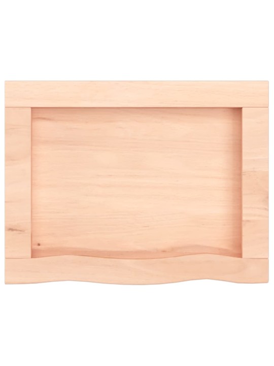 Sienas plaukts, 40x30x(2-4) cm, neapstrādāts ozola masīvkoks
