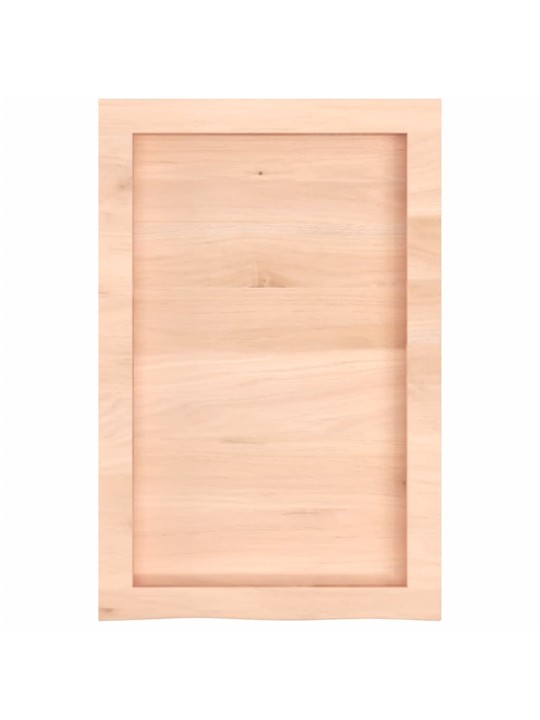 Sienas plaukts, 40x60x(2-4) cm, neapstrādāts ozola masīvkoks