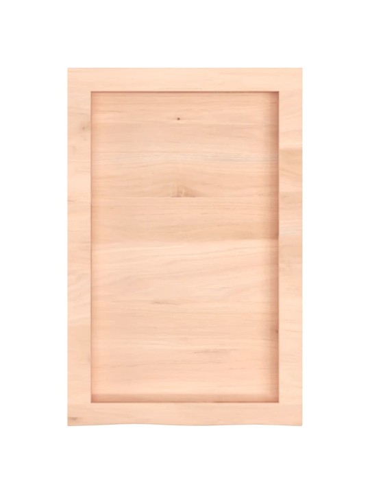 Sienas plaukts, 40x60x(2-6) cm, neapstrādāts ozola masīvkoks