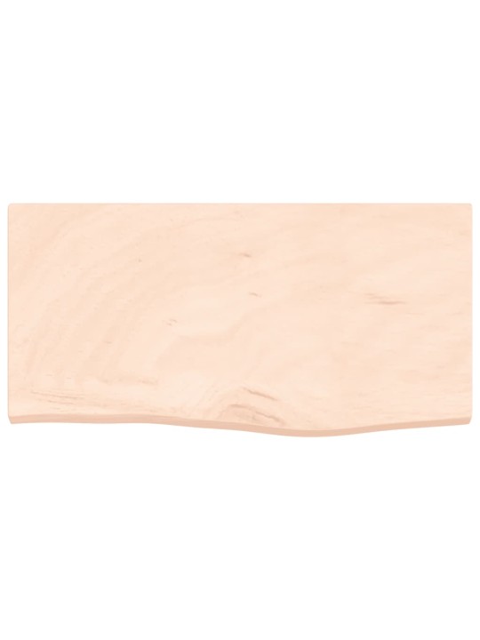 Sienas plaukts, 60x30x(2-4) cm, neapstrādāts ozola masīvkoks