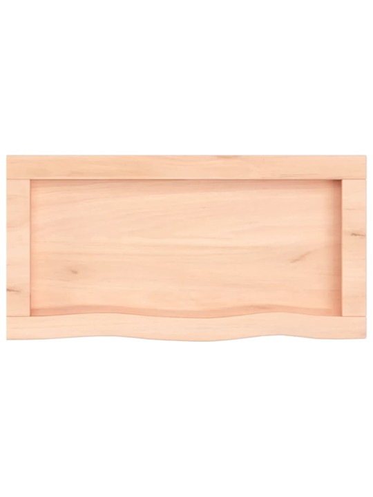 Sienas plaukts, 60x30x(2-4) cm, neapstrādāts ozola masīvkoks