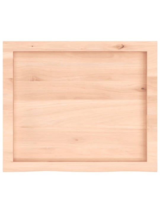 Sienas plaukts, 60x50x(2-4) cm, neapstrādāts ozola masīvkoks