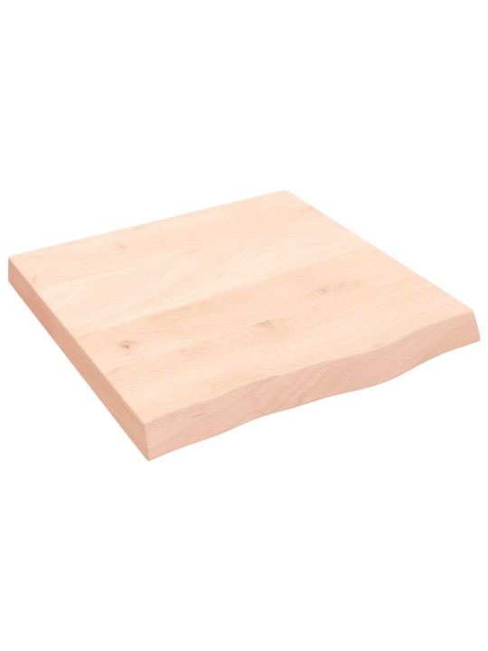 Sienas plaukts, 60x60x(2-6) cm, neapstrādāts ozola masīvkoks