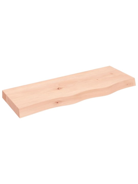 Sienas plaukts, 80x30x(2-6) cm, neapstrādāts ozola masīvkoks
